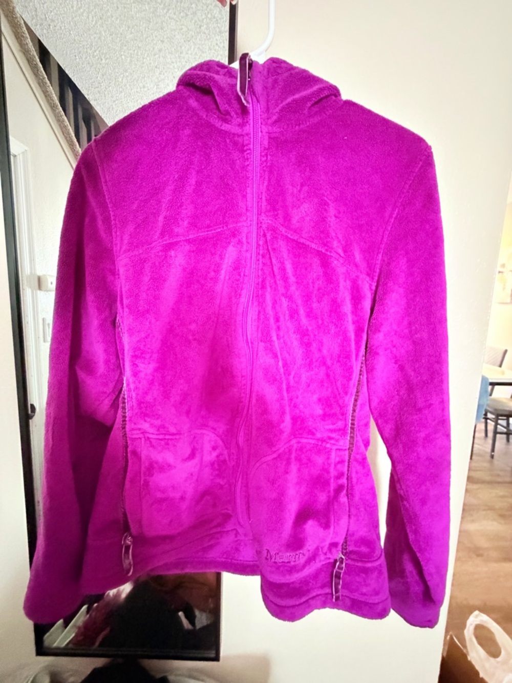 Marmot Vibrant Magenta Fleece Jacket with Hood